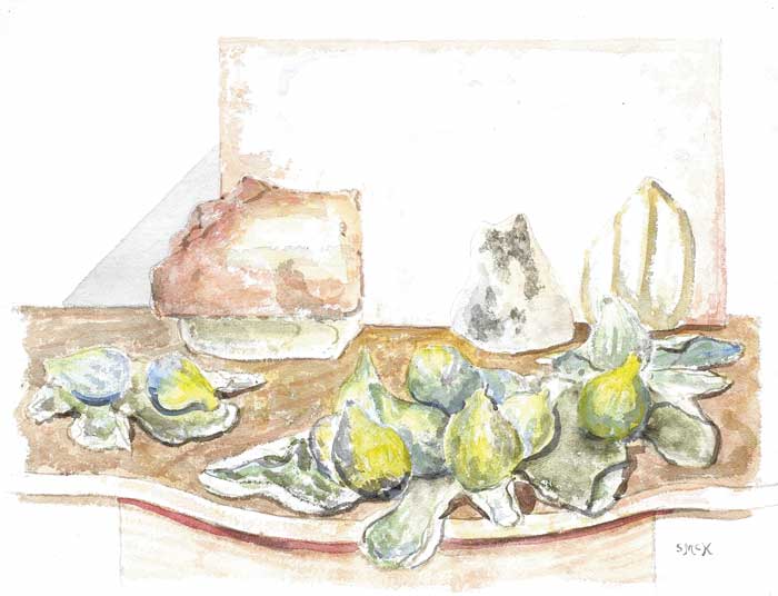 STILL LIFE WITH FIGS by Stephen McKenna PPRHA (b.1939) PPRHA (b.1939) at Whyte's Auctions