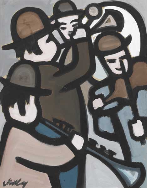 JAZZ BAND by Markey Robinson (1918-1999) (1918-1999) at Whyte's Auctions