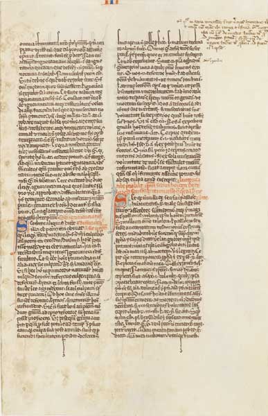 14th Century: Leaf from Petrus Lombardus' Quatuor Libri Senteniarum at Whyte's Auctions