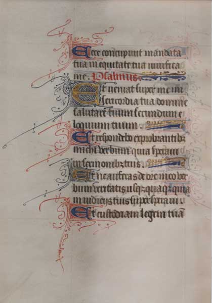 circa 1420: Leaf from a Book of Hours at Whyte's Auctions