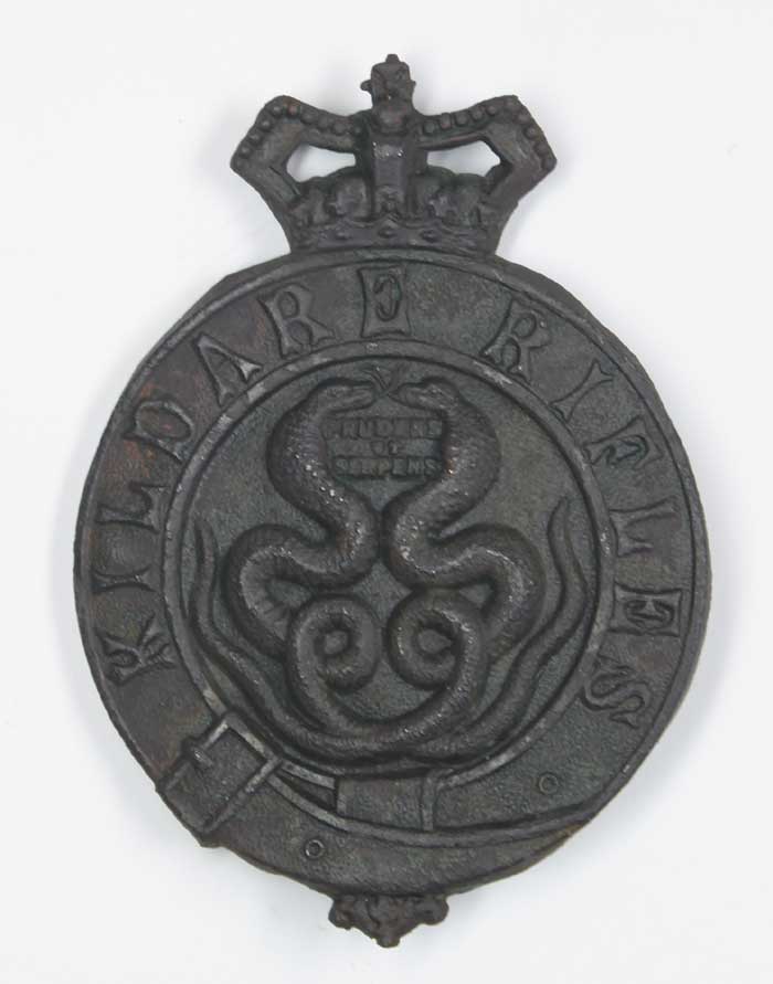 1874-1881: Kildare Rifles Glengarry other ranks glengarry badge at Whyte's Auctions