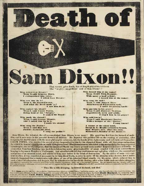 1832: Samuel Dickson, Limerick, Irish General Election posters at Whyte's Auctions