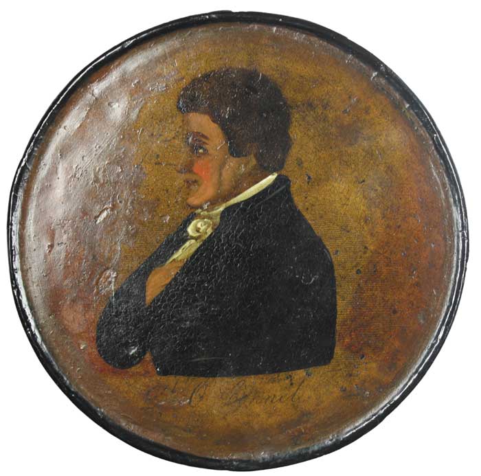 19th Century: Daniel O'Connell miniature on snuff box at Whyte's Auctions