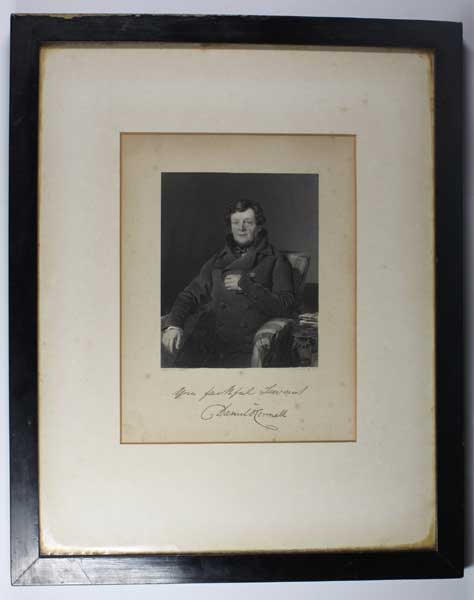 1844 (30 April) Daniel O'Connell signed letter and engraved portrait at Whyte's Auctions