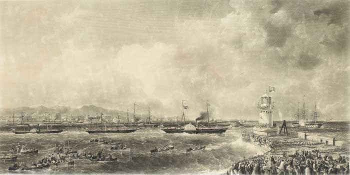 THE DEPARTURE OF THE QUEEN AND ROYAL SQUADRON FROM KINGSTOWN, AUGUST, 1849 at Whyte's Auctions