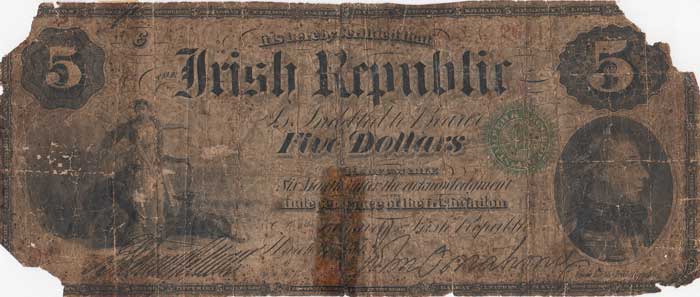 1866: Fenian Bond Irish Republic Five Dollars at Whyte's Auctions