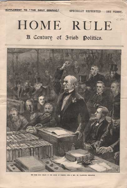 1880s: Edward VII visit to Ireland invitation and Home Rule, Daily Graphic supplement at Whyte's Auctions