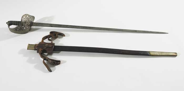 Connaught Rangers infantry officer's sword of Sergeant Major R. W. Hart DCM at Whyte's Auctions