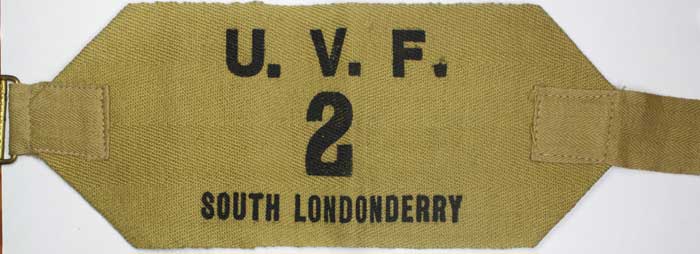 1912: Ulster Volunteer Force, South Londonderry armband at Whyte's Auctions