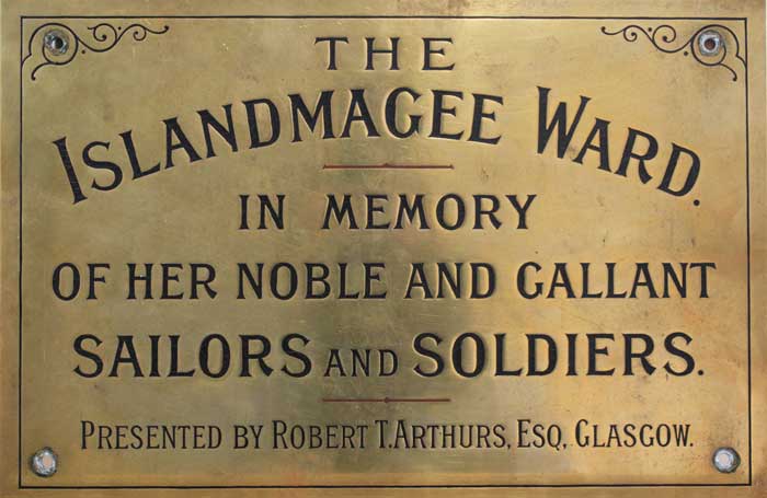 1914-1918: World War One Islandmagee memorial plaque at Whyte's Auctions