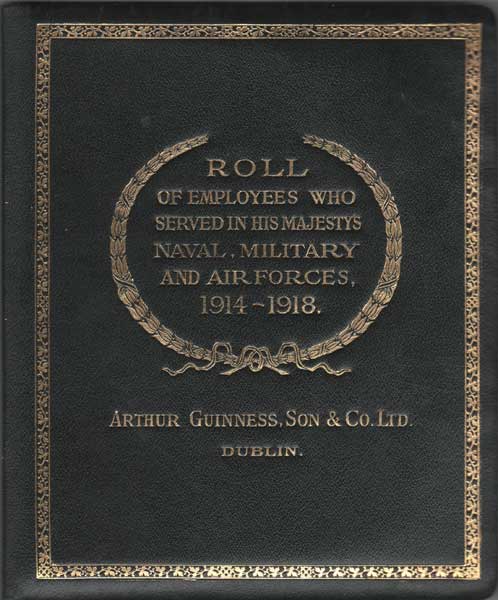 1914-1918: Guinness roll of employees who served during WW1 at Whyte's Auctions