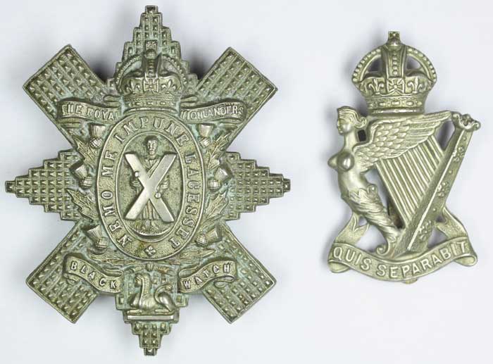 1914-1918: Collection of British Army cap badges at Whyte's Auctions