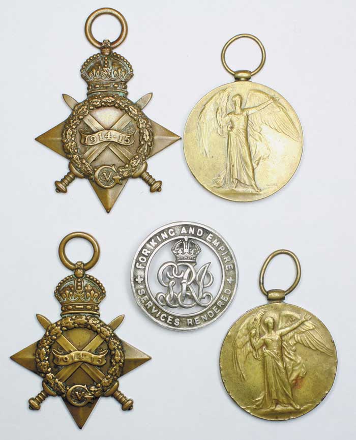 1914-1918: Great War medals to the Leinster Regiment, Royal Dublin Fusiliers and Royal Navy at Whyte's Auctions