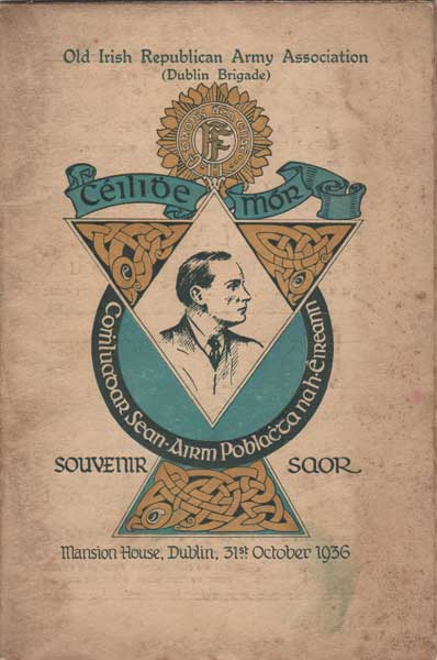 1885-1979: Collection of booklets including 1936 Old IRA Dublin Brigade reunion at Whyte's Auctions