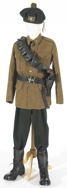 1920-1921: Auxiliary Division uniform including tunic, cap, bandolier and Webley revolver. at Whyte's Auctions