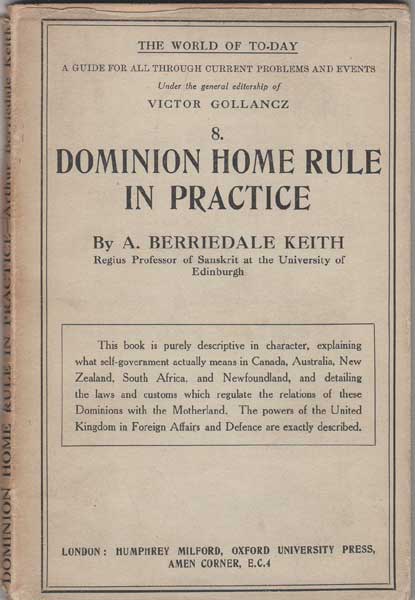1922-1928: Dominion Home Rule In Practice and other books used by Attorney General Hugh Kennedy at Whyte's Auctions