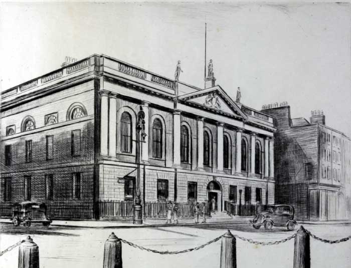 c1930: Royal College of Surgeons etching by Edward James Rogers (1872-1938) at Whyte's Auctions
