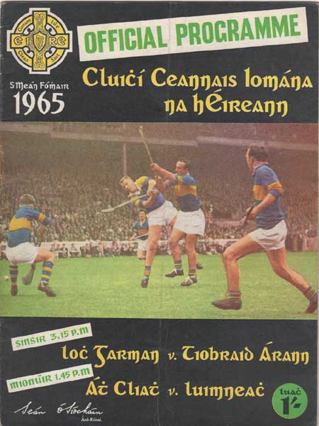 GAA: Collection including 1965 Hurling All Ireland Final programme at Whyte's Auctions