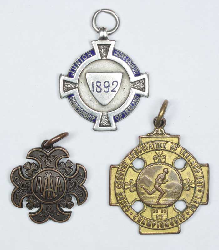 Athletics: 1891-1916 Irish athletics medals awarded to the O'Shea family at Whyte's Auctions