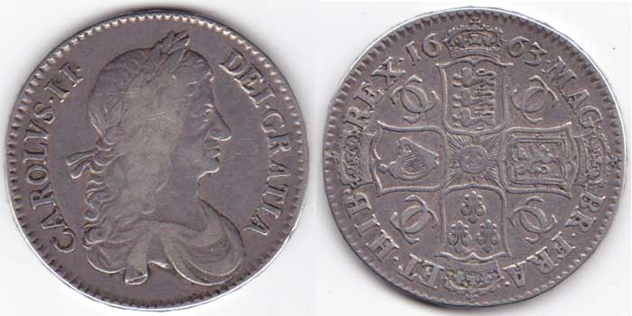 England. Charles II. Halfcrown. 1661 at Whyte's Auctions