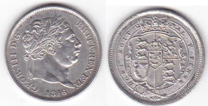 England. George IV. Sixpence. 1825 at Whyte's Auctions