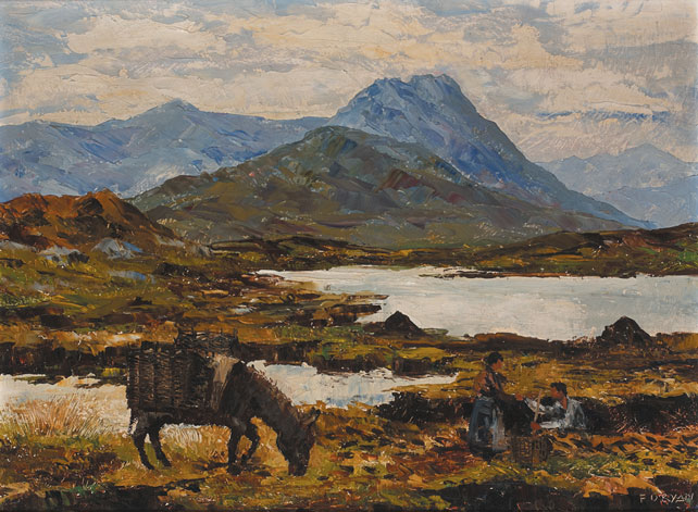 NEAR RENVYLE, CONNEMARA and GURTEEN, ROUNDSTONE, CONNEMARA (A PAIR) by Fergus O'Ryan RHA (1911-1989) at Whyte's Auctions