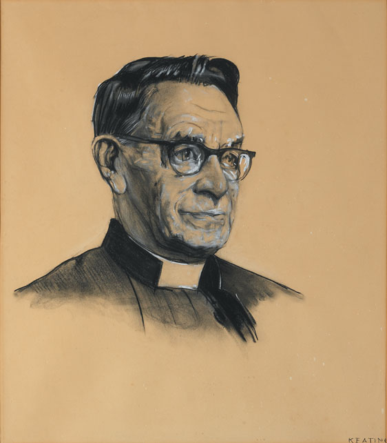 PORTRAIT OF REV. FR. PATRICK O'MARA S.J. (1875-1969) by Se�n Keating PPRHA HRA HRSA (1889-1977) at Whyte's Auctions