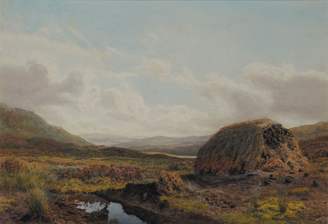 BOG SCENE, 1874 by Henry Albert Hartland RWS (1840-1893) RWS (1840-1893) at Whyte's Auctions