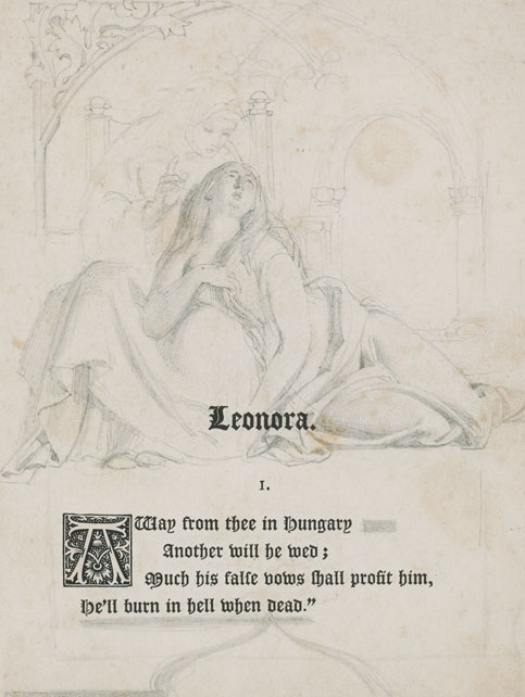 ILLUSTRATION TO BURGER'S LEONORA, c.1847 by Daniel Maclise RA HRHA (1806-1870) RA HRHA (1806-1870) at Whyte's Auctions