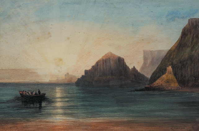 THE STACK, PORTMOON, GIANT'S CAUSEWAY by Andrew Nicholl RHA (1804-1886) at Whyte's Auctions
