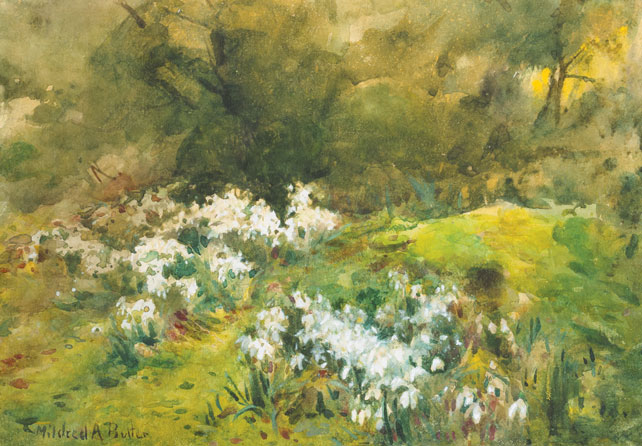 SNOW DROPS by Mildred Anne Butler RWS (1858-1941) at Whyte's Auctions