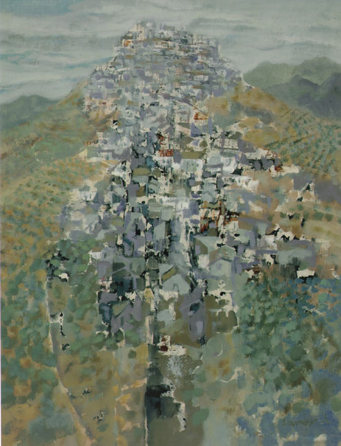 VILLAGE NEAR MALAGA by George Campbell RHA (1917-1979) at Whyte's Auctions