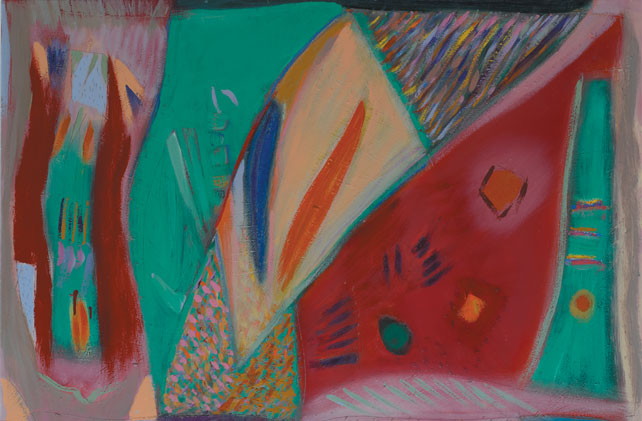BAHAMAS RED - GREEN, 1982 by Tony O'Malley HRHA (1913-2003) at Whyte's Auctions