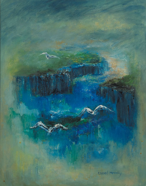 CLIFFS AND BIRDS by Carmel Mooney sold for �1,100 at Whyte's Auctions
