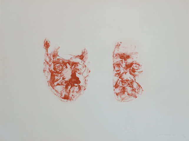 TWO STUDIES TOWARDS AN IMAGE OF JAMES JOYCE, 1983 by Louis le Brocquy HRHA (1916-2012) HRHA (1916-2012) at Whyte's Auctions