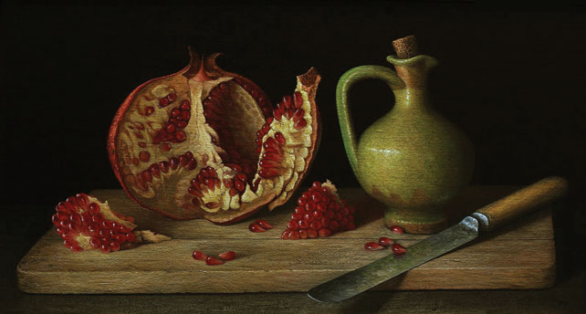 STILL LIFE WITH POMMEGRANTE, 2010 by Stuart Morle (b.1960) at Whyte's Auctions