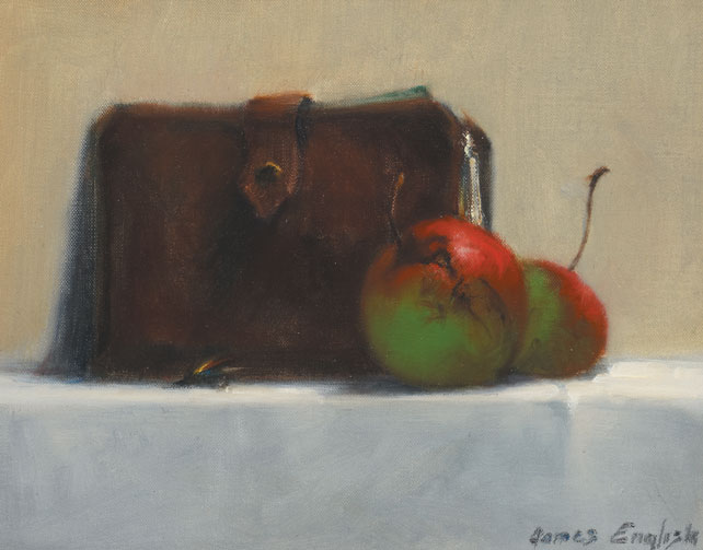 CRABAPPLES AND WALLET by James English RHA (b.1946) at Whyte's Auctions