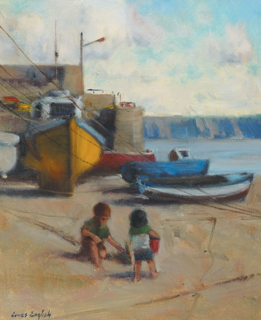 LOUGHSHINNY, LOWTIDE by James English RHA (b.1946) at Whyte's Auctions