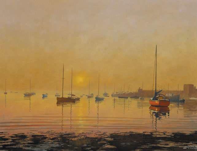 SKERRIES AT EVENING, 1990 by Padraig Lynch (b.1936) (b.1936) at Whyte's Auctions