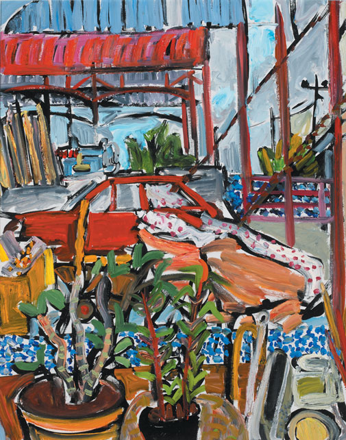 RED MERCEDES by Elizabeth Cope (b.1952) at Whyte's Auctions