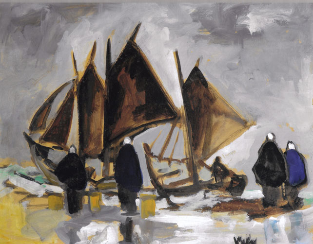 SHAWLIES AND BOATS by Markey Robinson (1918-1999) at Whyte's Auctions
