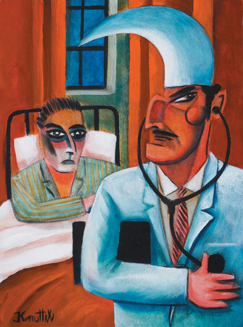 DOCTOR AND PATIENT by Graham Knuttel (b.1954) at Whyte's Auctions