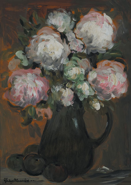 STILL LIFE WITH CABBAGE ROSES by Gladys Maccabe MBE HRUA ROI FRSA (1918-2018) at Whyte's Auctions