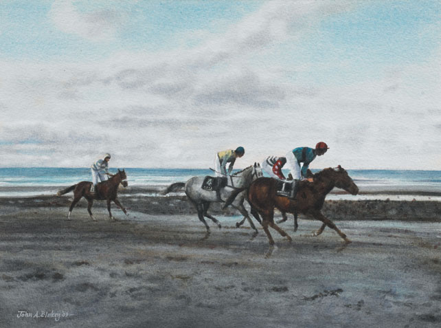 LAYTOWN RACES, 2009 by John A. Blakey (b.1952) at Whyte's Auctions