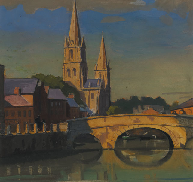 SAINT FINBARR'S CATHEDRAL, CORK, 1960 by Se�n O'Sullivan RHA (1906-1964) at Whyte's Auctions