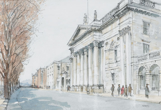 THE FOUR COURTS, 1992 by Brian K. Reilly  at Whyte's Auctions