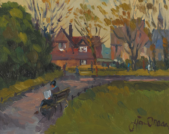 SAINT STEPHEN'S GREEN, DUBLIN, LATE AUTUMN by Liam Treacy (1934-2004) (1934-2004) at Whyte's Auctions
