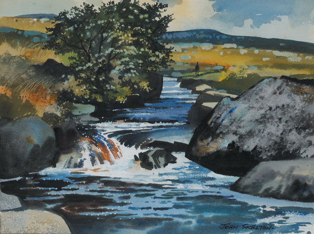 MOUNTAIN STREAM, COUNTY GALWAY AND GLEN NA SMOLE, COUNTY WICKLOW (A PAIR) by John Skelton (1923-2009) (1923-2009) at Whyte's Auctions