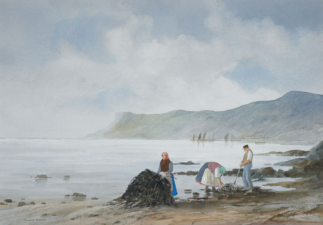 GATHERING SEAWEED by Edward Emerson  at Whyte's Auctions