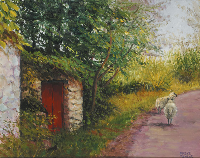 RED DOOR, ROSBRIN by Maeve Taylor (b.1928) at Whyte's Auctions